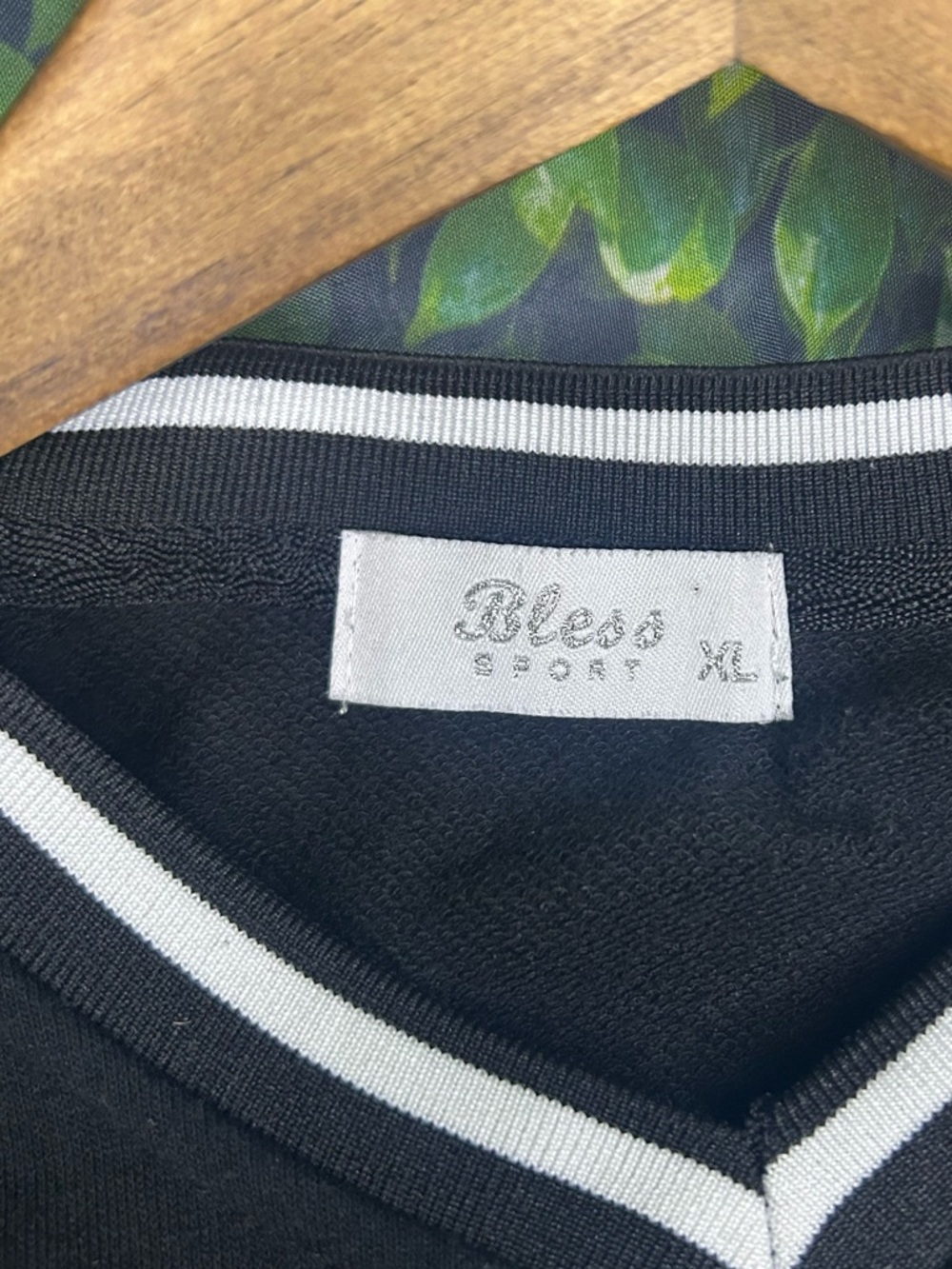 Black Cropped Graphic Tee with Pink Trim - Picture 3 of 3